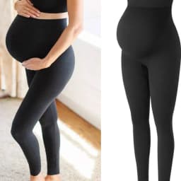 High Waist Pregnancy Leggings Skinny Maternity Clothes for Pregnant Women Belly Support Knitted Leggins Body Shaper Trousers