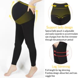 High Waist Pregnancy Leggings Skinny Maternity Clothes for Pregnant Women Belly Support Knitted Leggins Body Shaper Trousers