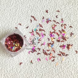 PrettyG 1 Box 5mm Halloween Laser Black Color Bat Shape Size Shape Glitter Sequins For DIY Art Makeup Decoration Accessories.