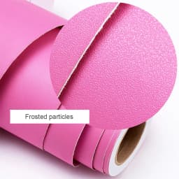 PVC Pure Color Matte Wallpaper Self-Adhesive Bedroom Waterproof Moistureproof Sticker Furniture Desktop Cabinet Renovation Film