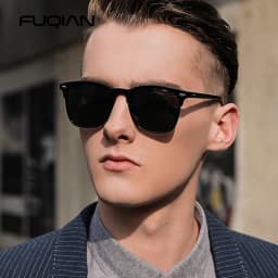 Fashion Square Polarized Sunglasses Men Women Classic Rivet Sun Glasses For Male High Quality Anti-glare Driving Shades