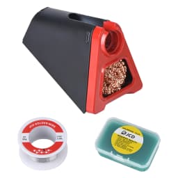 JCD 820 Aluminum Alloy Electric Soldering Iron Stand Holder with Welding Cleaning Copper Ball Solder Wire RMA Flux
