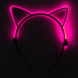 Luminous Cat Ears LED Hair Band Kawaii Accessories Cosplay Supplies Glowing Colorful Headband For Birthday Christmas