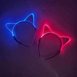Luminous Cat Ears LED Hair Band Kawaii Accessories Cosplay Supplies Glowing Colorful Headband For Birthday Christmas
