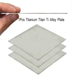 1pcs 0.3mm- 4mm  Thickness Titanium Ti Plate Sheet 100X100/100X150/150X150/200X200 with High Hardness