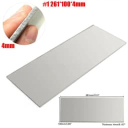 1pcs 0.3mm- 4mm  Thickness Titanium Ti Plate Sheet 100X100/100X150/150X150/200X200 with High Hardness
