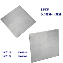 1pcs 0.3mm- 4mm  Thickness Titanium Ti Plate Sheet 100X100/100X150/150X150/200X200 with High Hardness