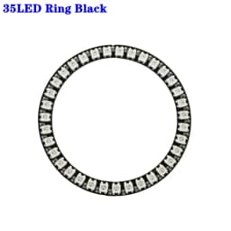 DC5V WS2812b Individually Addressable 5050 RGB Pixel Ring 8/16/24/35/45Leds Black/White PCB With 21Key Mini USB Controller Kit