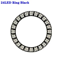 DC5V WS2812b Individually Addressable 5050 RGB Pixel Ring 8/16/24/35/45Leds Black/White PCB With 21Key Mini USB Controller Kit