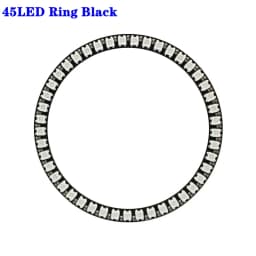DC5V WS2812b Individually Addressable 5050 RGB Pixel Ring 8/16/24/35/45Leds Black/White PCB With 21Key Mini USB Controller Kit