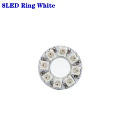 DC5V WS2812b Individually Addressable 5050 RGB Pixel Ring 8/16/24/35/45Leds Black/White PCB With 21Key Mini USB Controller Kit