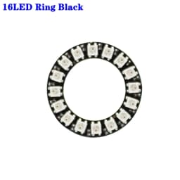 DC5V WS2812b Individually Addressable 5050 RGB Pixel Ring 8/16/24/35/45Leds Black/White PCB With 21Key Mini USB Controller Kit