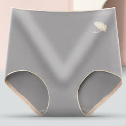 Women's Cotton Underwear Sexy Solid Color Panties Fashion Comfort Briefs Plus Size High Waist Seamless Soft Panties Lingerie