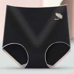 Women's Cotton Underwear Sexy Solid Color Panties Fashion Comfort Briefs Plus Size High Waist Seamless Soft Panties Lingerie