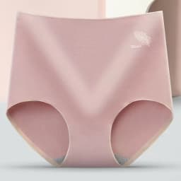 Women's Cotton Underwear Sexy Solid Color Panties Fashion Comfort Briefs Plus Size High Waist Seamless Soft Panties Lingerie