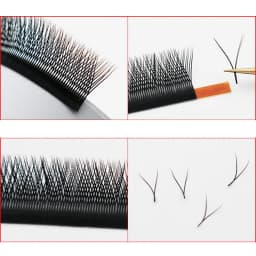 FAIRYTIS 12 Rows YY Shape C D CC DD Curl Individual Eyelash Extensions Hand Made Soft Natural False Eyelashes Extension Y Lashes