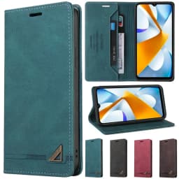 Wallet Card RFID Blocking Flip Leather Case For Xiaomi Poco C85 X7 F7 X6 F6 C65 M7 M6 X5 F5 F3 X3 13T 11T Redmi 10 9 9A 9C 9T