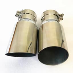 1PCS Universal 304 Stainless Steel Automobile Exhaust Pipe Muffler Car Accessory Modification