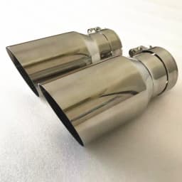 1PCS Universal 304 Stainless Steel Automobile Exhaust Pipe Muffler Car Accessory Modification