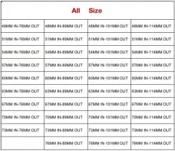 1PCS Universal 304 Stainless Steel Automobile Exhaust Pipe Muffler Car Accessory Modification