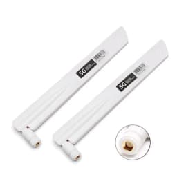 2pcs 4G LTE 5G Antenna 600-6000MHz 18dBi High Gain SMA Male for Wireless Network Card Wifi Router High Signal Sensitivity
