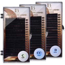 I Beauty 0.07mm Thickness SS Bend Eyelash Extension Premium Real Mink Eyelashes CC D Curl IBeauty Volume Lash Original IB Korea