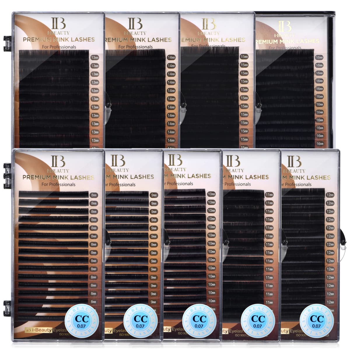 I Beauty 0.07mm Thickness SS Bend Eyelash Extension Premium Real Mink Eyelashes CC D Curl IBeauty Volume Lash Original IB Korea