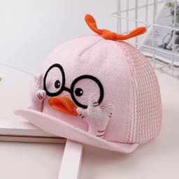 2 Styles Summer Kids Mesh Baseball Caps Baby Lovely Cartoon Duck Cotton Hats Girl Boys Outdoor Sunshade Headwear 1-10M