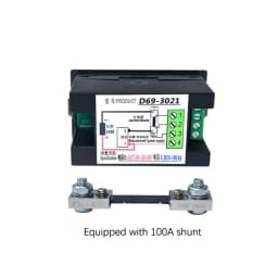 LCD 4 in 1 DC Power Energy Meter Monitor Voltmeter Ammeter DC14.00-600.0V 20A/50A/100A Volt Amp Watt KWH Monitor