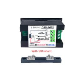 LCD 4 in 1 DC Power Energy Meter Monitor Voltmeter Ammeter DC14.00-600.0V 20A/50A/100A Volt Amp Watt KWH Monitor