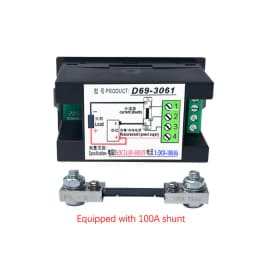 LCD 4 in 1 DC Power Energy Meter Monitor Voltmeter Ammeter DC14.00-600.0V 20A/50A/100A Volt Amp Watt KWH Monitor