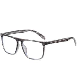 Blue Light Blocking Square Myopia Glasses Finished Unisex Retro Black Frame Student Prescription Spectacles 0 -0.5 -0.75 To -6.0