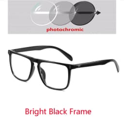Blue Light Blocking Square Myopia Glasses Finished Unisex Retro Black Frame Student Prescription Spectacles 0 -0.5 -0.75 To -6.0