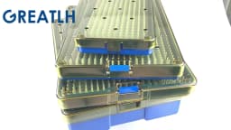 Silicone Sterilization Tray Case Box Ophthalmic Dental Instruments Disinfection Box