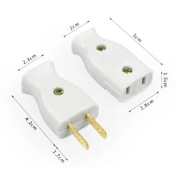 White Red Yellow Green Black America Bakelite 2Pole 15A Male US Wiring Plug Female Socket Japan Power Strip Rewirable Cable Plug