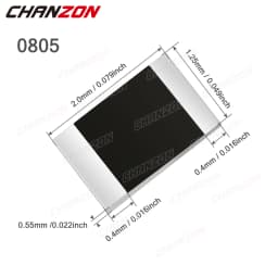 100Pcs/Lot 0805 1% High Precision SMD Resistor 0ohm 330 470 1K 39K 43K 47K 56K 62K 68K 75K 82K Ohm 1/8W Surface Mount Resistance