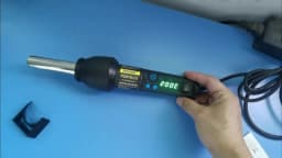 Fast 650W LCD Adjustable Electronic Hot Air Gun Desoldering Station IC SMD BGA + Nozzle 650W