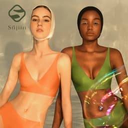 SUJIIN Sexy Bras for Women Plunge Wireless Seamless Invisible Padded Push Up Bras Comfortable Smoothing Female Bralettes MX074