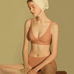 SUJIIN Sexy Bras for Women Plunge Wireless Seamless Invisible Padded Push Up Bras Comfortable Smoothing Female Bralettes MX074