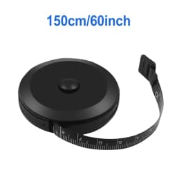 150cm 60inch Portable Retractable Ruler Tape Measure Height Children's Ruler Cm Inch Tape Measure White Black