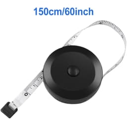 150cm 60inch Portable Retractable Ruler Tape Measure Height Children's Ruler Cm Inch Tape Measure White Black