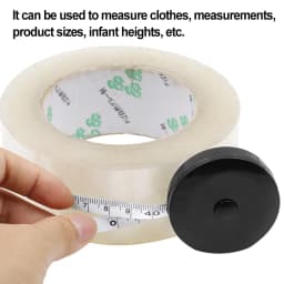 150cm 60inch Portable Retractable Ruler Tape Measure Height Children's Ruler Cm Inch Tape Measure White Black