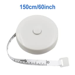 150cm 60inch Portable Retractable Ruler Tape Measure Height Children's Ruler Cm Inch Tape Measure White Black