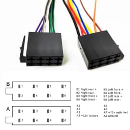 Car Radio Wiring Harness Adapter, ISO Connector, Plug and Play Universal Accessories, for Hyundai Accent Sonata Kia Sportage Rio