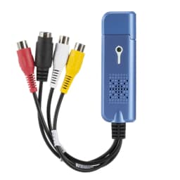 VHS to Digital Converter USB 2.0 to AV Video Converter Audio Capture Card VHS VCR TV to Digital Converter Support Win 7/8/10