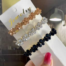 Korean Crystal Spring Hair Clips Pins Pearl Hair Barrettes For Women Girl Headband Fashion Simple Hair Accessories Headwear