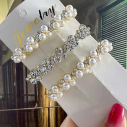 Korean Crystal Spring Hair Clips Pins Pearl Hair Barrettes For Women Girl Headband Fashion Simple Hair Accessories Headwear