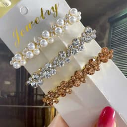 Korean Crystal Spring Hair Clips Pins Pearl Hair Barrettes For Women Girl Headband Fashion Simple Hair Accessories Headwear