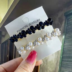 Korean Crystal Spring Hair Clips Pins Pearl Hair Barrettes For Women Girl Headband Fashion Simple Hair Accessories Headwear