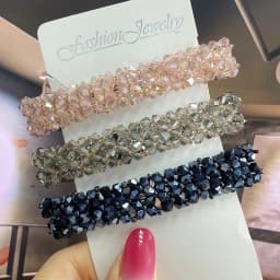 Korean Crystal Spring Hair Clips Pins Pearl Hair Barrettes For Women Girl Headband Fashion Simple Hair Accessories Headwear
